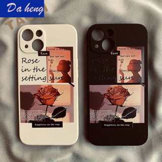 /Max เคสโทรศัพท์มือถือ กันรอยขีดข่วน กันกระแทก ลายดอกกุหลาบ สําหรับ Iphone 14Pro 12ins 1311XR Xs78P 1Y