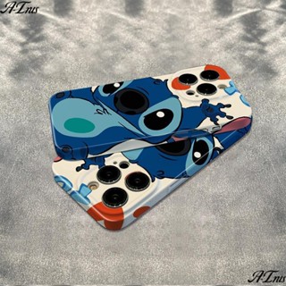 Max13 ฟิล์ม iPhone1214pro เคสโทรศัพท์มือถือ กันกระแทก กันลม 11ins Apple Soft 78 Big Face Phone Case Stitch plus T4ZS