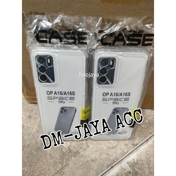 Softcase Oppo A16 A16S ปลอกซิลิโคน Selicon Case Clear Transparent Terasfaran Protective Pro Camera [