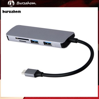 Bur_ อะแดปเตอร์แปลงการ์ดรีดเดอร์ 5 in 1 3 USB 3.0 Type-c เป็น SD TF