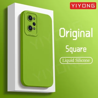 สําหรับRealme GT Neo2 กรณีYIYONG SquareซิลิโคนเหลวสําหรับOPPO Realme GT Neo 2 3 T 3T Neo3T Neo5 GT2 Pro GT3 เคสโทรศัพท์