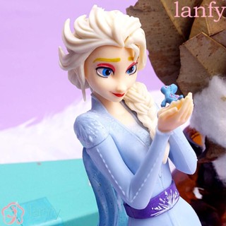 Lanfy ตุ๊กตาฟิกเกอร์ PVC อนิเมะ Frozen Elsa ของขวัญ ของเล่นสะสม สําหรับเด็ก