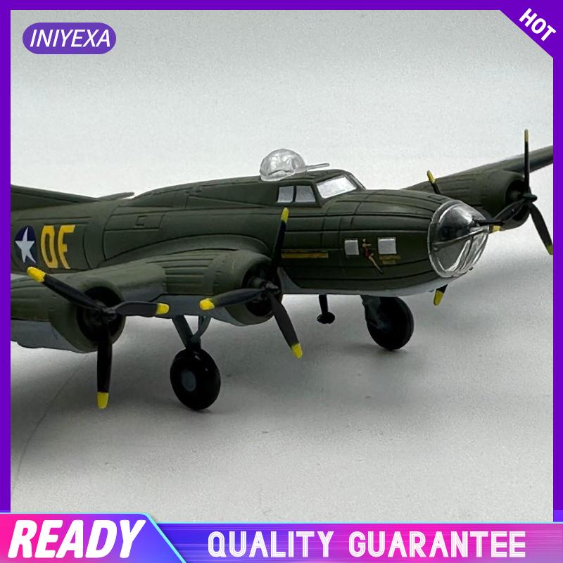 [Iniyexa] โมเดลเครื่องบินรบ Diecast 1:144 B17 สไตล์เรโทร พร้อมฐานตั้งโชว์ ของเล่น สําหรับห้องนั่งเล่น คาเฟ่ สํานักงาน ชั้นวางหนังสือ