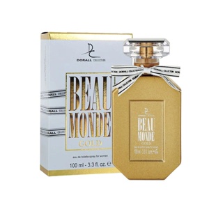 ราคาต่อขวด น้ำหอมผู้หญิง DORALL COLLECTION BEAU MONDE GOLD FOR WOMEN 100 มล. กลิ่นเย้ายวนหอมหวาน หรูหรา สไตล์สาวมั่นเ...