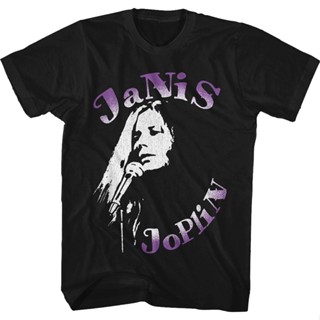 เสื้อยืด ลาย Singing Janis Joplin สไตล์วินเทจ