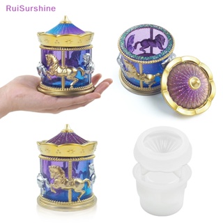 Ruisurshine กล่องแม่พิมพ์ซิลิโคนเรซิ่นอีพ็อกซี่ สําหรับตกแต่งบ้าน DIY