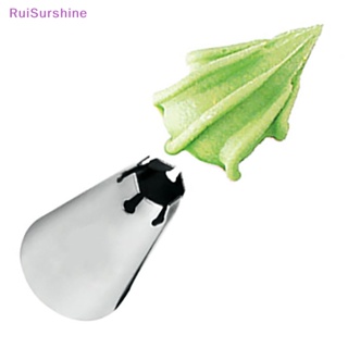 Ruisurshine 1 ชิ้น #105 ใหม่ ท่อหัวฉีดไอซิ่ง ลายดอกไม้ บริสุทธิ์ สําหรับบีบครีม ตกแต่งเค้ก