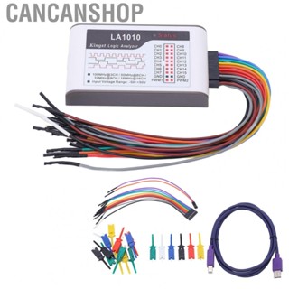 Cancanshop 16 Channel Logic Analyzer With 20PCS 6 Colors Test Hook  Set USB Interface