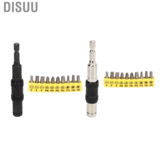 Disuu Mini Socket Wrench Multi Angle 10 in 1 6.35mm Quick Release Screwdriver Set with Drill Bits for Hand  DIY