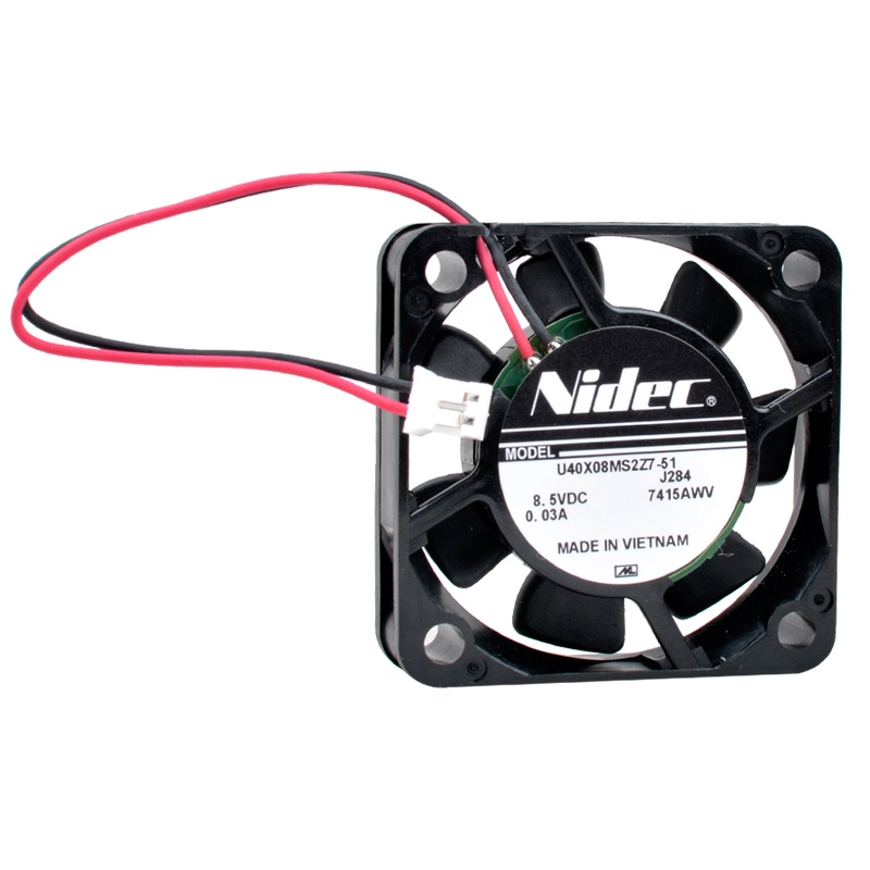 Nidec U40X08MS2Z7-51 4 ซม. 4010 8.5V 0.03A Ultra Quiet Raspberry Pie พัดลมขนาดเล็ก