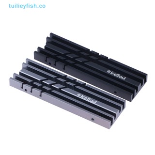 Tuilieyfish ฮีตซิงก์ระบายความร้อน M.2 SSD M2 2280 อลูมิเนียม PC บางพิเศษ พร้อมแผ่นซิลิโคนความร้อน