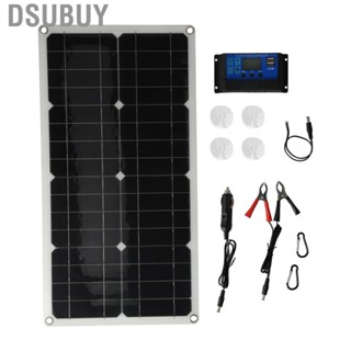 Dsubuy 100W Solar Panel With 10A Charge Controller Photovoltaic Module For Cars G