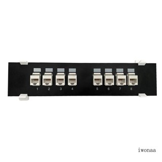 Iwo CAT6 UTP แผ่นแพทช์ต่อขยายติดผนัง RJ45