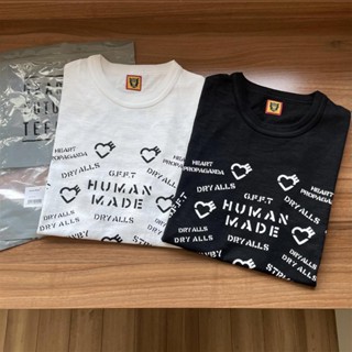 【พร้อมส่ง】เสื้อยืดแขนสั้น ผ้าฝ้าย พิมพ์ลายโมโนแกรม ทรงหลวม สําหรับผู้ชาย และผู้หญิง