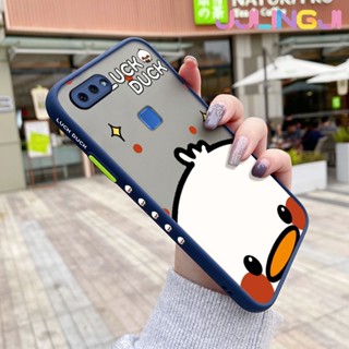 เคสโทรศัพท์มือถือ ซิลิโคนนุ่ม ใส กันกระแทก ลายการ์ตูนเป็ดนําโชค สําหรับ vivo x20 x21 x21i x21 ud