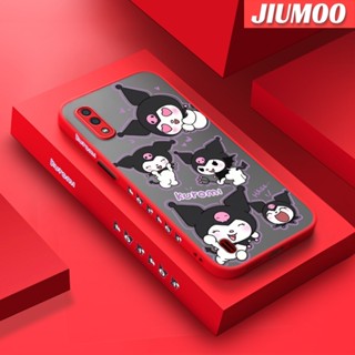 สําหรับ Samsung galaxy A01 เคสแฟชั่น Kuromi ฝ้า ดีไซน์ใหม่ ใส ขอบสี่เหลี่ยม เคสซิลิโคน กันกระแทก เคสป้องกัน