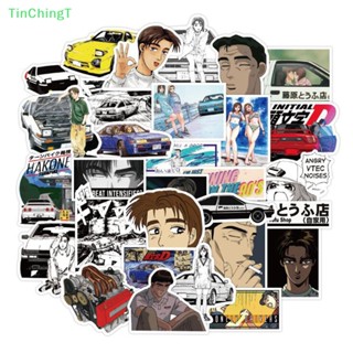 [TinChingT] สติกเกอร์ PVC ลายกราฟฟิติ Initial D กันน้ํา สําหรับติดตกแต่งกีตาร์ 50 ชิ้น ต่อชุด [ใหม่]