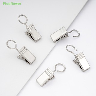 (Plusflower) ใหม่ คลิปตะขอผ้าม่านหน้าต่าง ทนทาน อุปกรณ์เสริม สําหรับบ้าน 50 ชิ้น