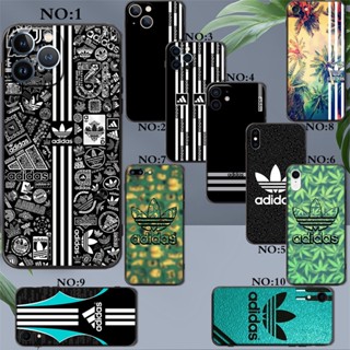 เคสโทรศัพท์มือถือซิลิโคน TPU กันหล่น ลายโลโก้ adidas สําหรับ Apple iPhone 6 6S 7 8 SE PLUS X XS