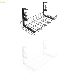 Love ถาดเหล็ก สําหรับจัดเก็บสายเคเบิ้ล ใต้โต๊ะ บ้าน ห้องนอน สํานักงาน หอพัก