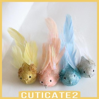 [Cuticate2] นกโฟมประดิษฐ์ ขนาดเล็ก สําหรับตกแต่งบ้าน DIY 4 ชิ้น