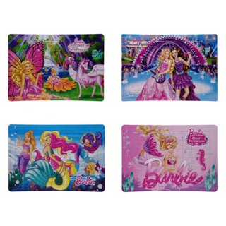 Jigsaw Puzzle ตัวต่อจิ๊กซอว์ 54 ชิ้น แผ่นขนาด L Barbie Tray Toy Board Variant ภาพตุ๊กตาบาร์บี้พร้อมถาดรอง สินค้าลิขสิ...