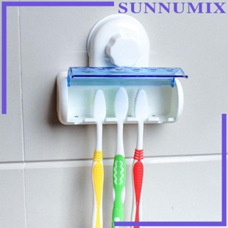 [Sunnimix] ที่วางแปรงสีฟัน แบบติดผนัง พร้อมฝาปิด สําหรับหอพัก ห้องน้ํา