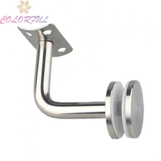 【COLORFUL】Stair Handrail Balustrade Bracket Hand Rail Silver Stainless Steel Wall Support