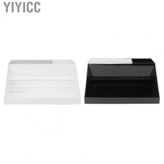 Yiyicc Eyelash Grafting Display Box  Compartment Transparent Filp Cover Extension Case for Makeup