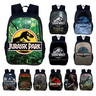 Jurassic World Series กระเป๋าเป้สะพายหลัง กระเป๋านักเรียน พิมพ์ลายคอสเพลย์ 3 มิติ ใส่แล็ปท็อปได้ สําหรับเด็กผู้ชาย และผู้หญิง