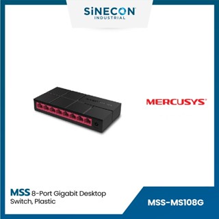 Mercusys เมอร์คิวซิส รุ่น MS108G สวิตซ์ 8-Port Gigabit Desktop Switch, Plastic