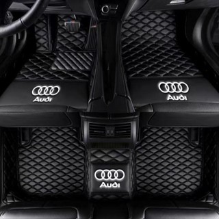 พรมหนัง กันน้ํา ทําความสะอาดง่าย สําหรับพวงมาลัยรถยนต์ Audi S3 S5