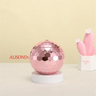 ALISOND1 แก้วไวน์ ดิสโก้บอล ประดับกลิตเตอร์ พร้อมหลอดดูด