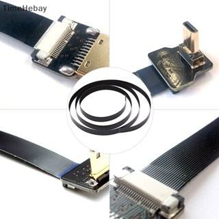 Timehebay อะแดปเตอร์สายเคเบิล FPV Micro Mini HDMI 90 องศา สําหรับถ่ายภาพ EN