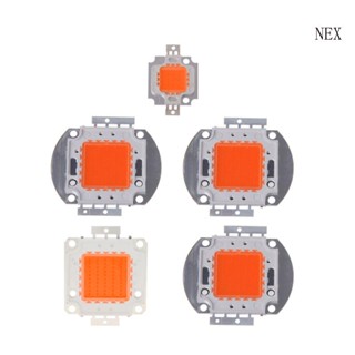 ชิปไฟสเปกตรัม LED พลังงานสูง NEX 100W 50W 30W 20W 10W 380NM-840NM