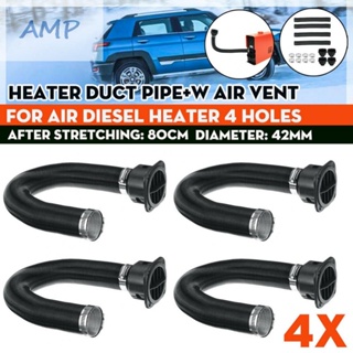 ⚡READYSTOCK⚡Heater Duct + Air Vent Outlet 4 Holes 42mm Aluminum Foil+plastic Black