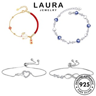 Laura Jewelry สร้อยข้อมือเงิน 925 ประดับเพชรโมอิส สไตล์วินเทจ สําหรับผู้หญิง M056