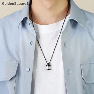 Goldensquare gd สร้อยคอ จี้หลอดแก้วใส กลวง เติมได้ เครื่องประดับ สําหรับผู้หญิง ผู้ชาย