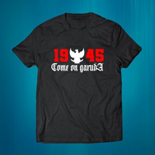 แฟชั่นใหม่ล่าสุด เสื้อยืด ลาย Ultras garuda สีดํา สไตล์อินโดนีเซีย 1945