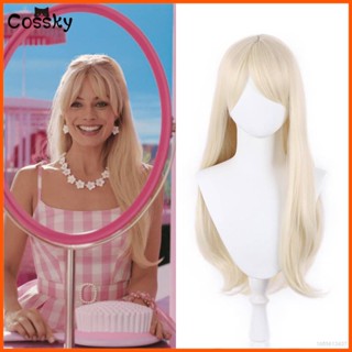 Movie Barbie Cosplay Costume วิกผมคอสเพลย์ สีทองอ่อน สําหรับตุ๊กตาบาร์บี้ เหมาะกับงานปาร์ตี้ฮาโลวีน