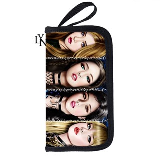กระเป๋าเงินผู้หญิง BLACKPINK LISA ROSÉ JENNIE JISOO คอนเสิร์ตสนับสนุนกระเป๋าใส่เหรียญ ID กระเป๋าใส่การ์ดรูปถ่าย