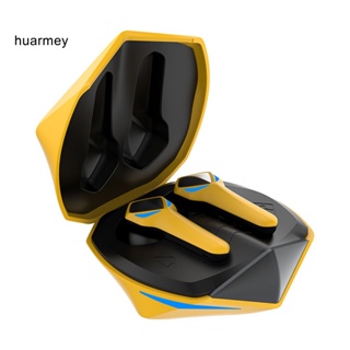 Huarmey หูฟังสเตอริโอไร้สาย บลูทูธ 5.2 ไฟ LED ความเที่ยงตรงสูง สําหรับเล่นกีฬา