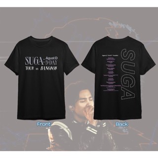 [S-5XL][NEW!!]​เสื้อยืดสกรีน | หมวกปักลาย SUGA BTS Agust D สินค้าแฟนแมดS-5XL