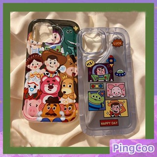 สำหรับ iPhone 11 เคสไอโฟนใส TPU กรอบรูปถุงลมนิรภัยกันกระแทกป้องกันกล้องตัวการ์ตูนน่ารักน่ารักเข้ากันได้กับ iPhone 14 13 Pro max 12 Pro Max 11 xr xs 7 8