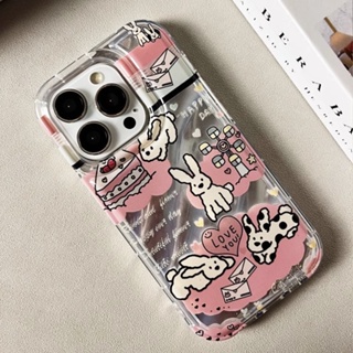 ใหม่ เคสโทรศัพท์มือถือนิ่ม กันกระแทก ลายการ์ตูนกระต่ายน่ารัก สําหรับ OPPO Reno8T Reno8 Reno7pro reno6 7z Reno5 R17 A53 A9 2020 F11 A31 A15 A78 A77 Findx3pro Findx5pro