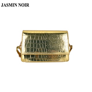 Jasmin NOIR กระเป๋าหนังจระเข้ กระเป๋าสะพายไหล่ กระเป๋าเมสเซนเจอร์ เรียบง่าย สําหรับผู้หญิง