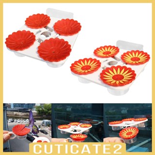 [Cuticate2] เครื่องให้อาหารนกฮัมมิ่งเบิร์ด กันรั่ว สีแดง