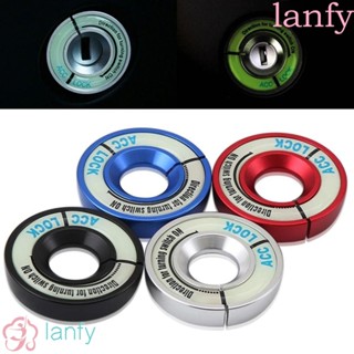 LANFY ปลอกกุญแจรถยนต์ แบบเรืองแสง อุปกรณ์เสริม สําหรับตกแต่งรถยนต์