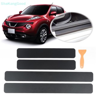 Skth สติกเกอร์คาร์บอนไฟเบอร์ สําหรับติดขอบประตูรถยนต์ 4 ชิ้น SKK