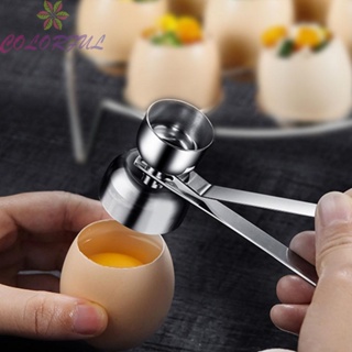 【COLORFUL】Egg Topper Cutter Kitchen Egg Shell Remover For Raw/Soft/Hard Boiled Egg